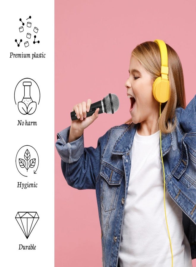 BESPORTBLE Fake Microphone for Kids, 6.7 Inch Length, Premium Plastic Construction, Black - Image 4